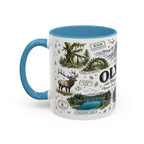 Olympic Coffee Mug | National Park Hiking Rainforest Gift | Accent Color Ceramic 11oz 15oz
