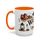 Wadi Rum Coffee Mug | Travel Destination Souvenir Gift | Accent Color Ceramic 11oz 15oz