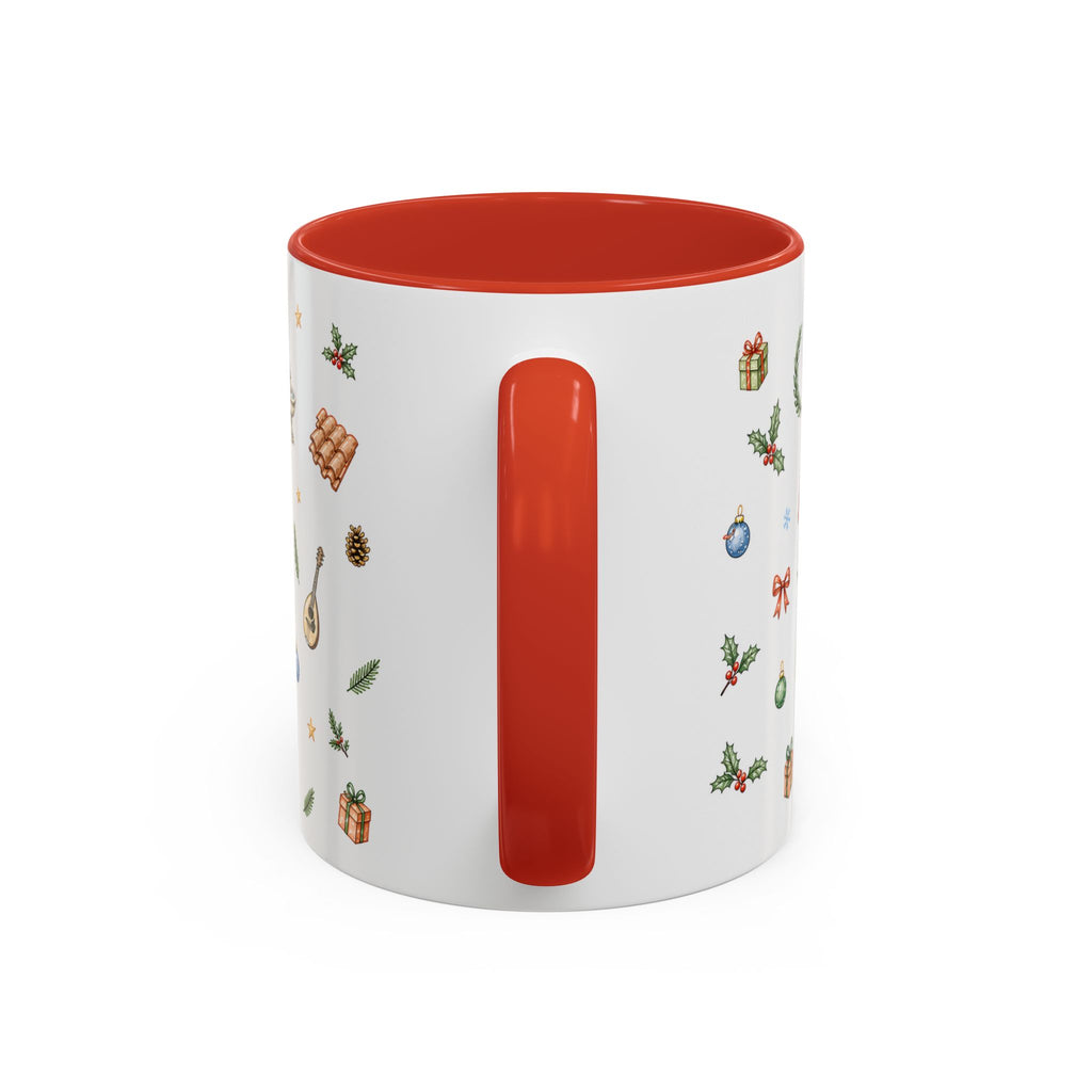 Rome Christmas Mug | Watercolor City Souvenir | Ceramic Coffee Cup
