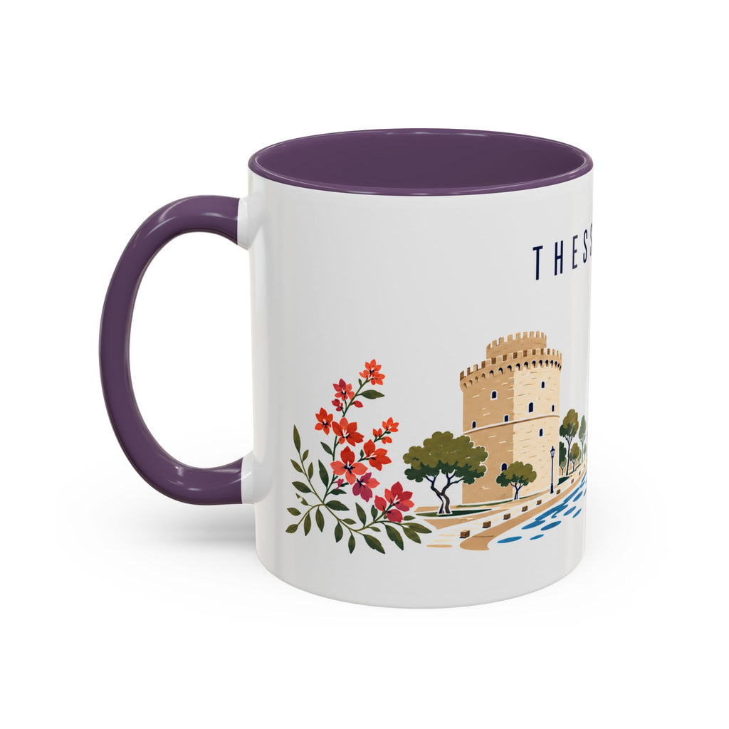 Thessaloniki Coffee Mug | Greece Travel Souvenir | Porcelain Decal City Gift | 11oz 15oz Accent Mug