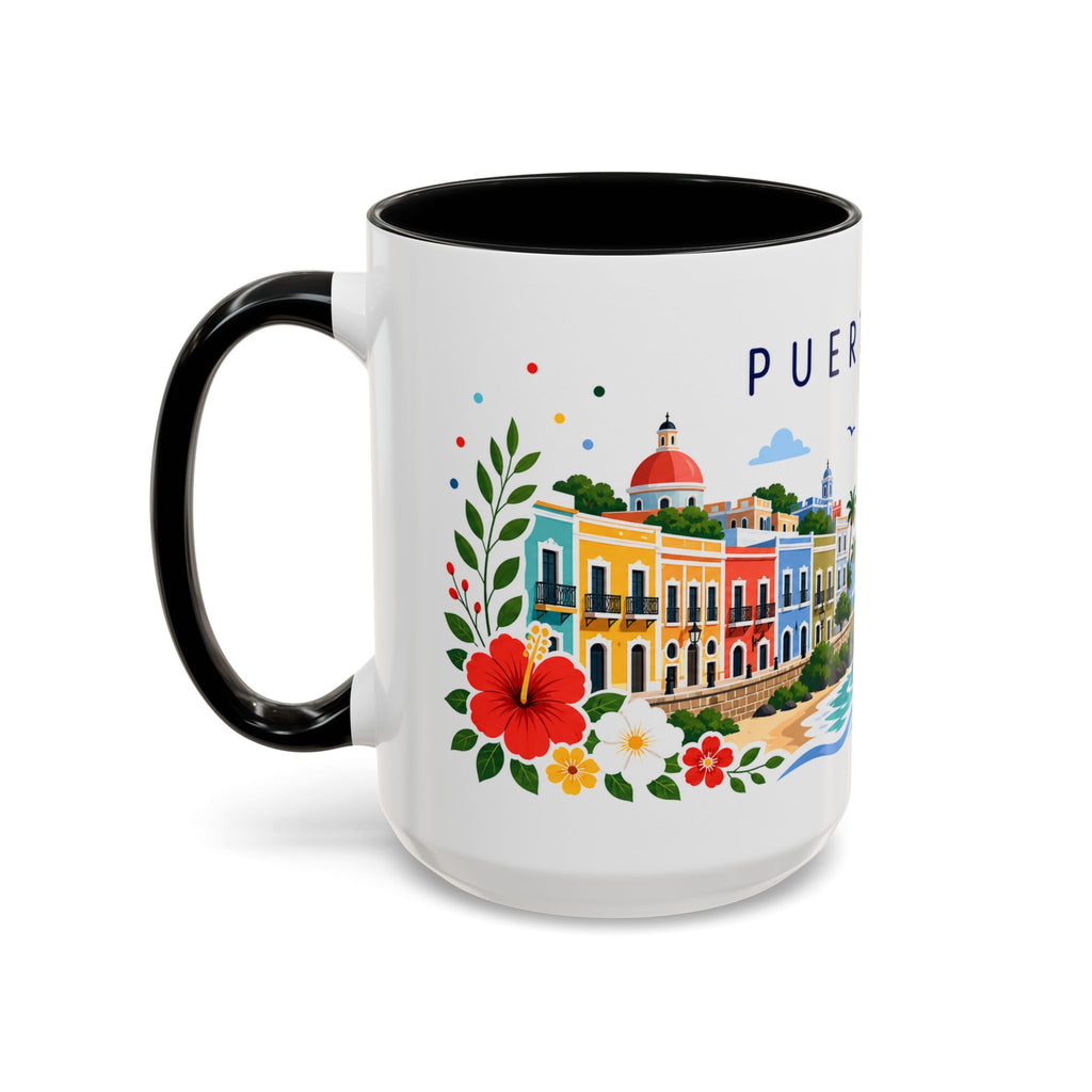 Puerto Rico Coffee Mug | Travel Souvenir Accent Mug | Place Gift Ceramic Cup 11oz 15oz