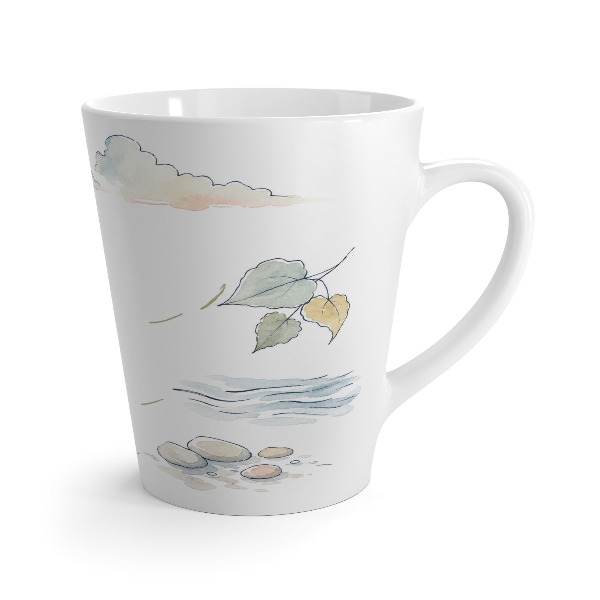 Gateway Arch National Park Latte Mug | Pastel Watercolor Nature Coffee Cup | 12 oz Travel Souvenir Gift