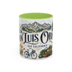 San Luis Obispo Coffee Mug | United States Travel Souvenir | Vintage Illustrated City Gift | 11 oz 15 oz Accent Mug