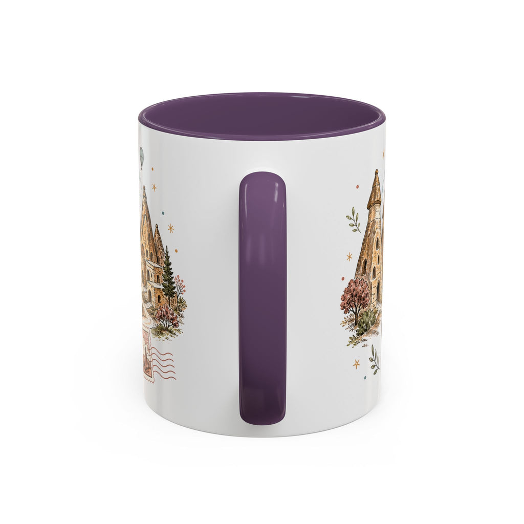 Cappadocia Coffee Mug | Travel Destination Souvenir Gift | Accent Color Ceramic 11oz 15oz