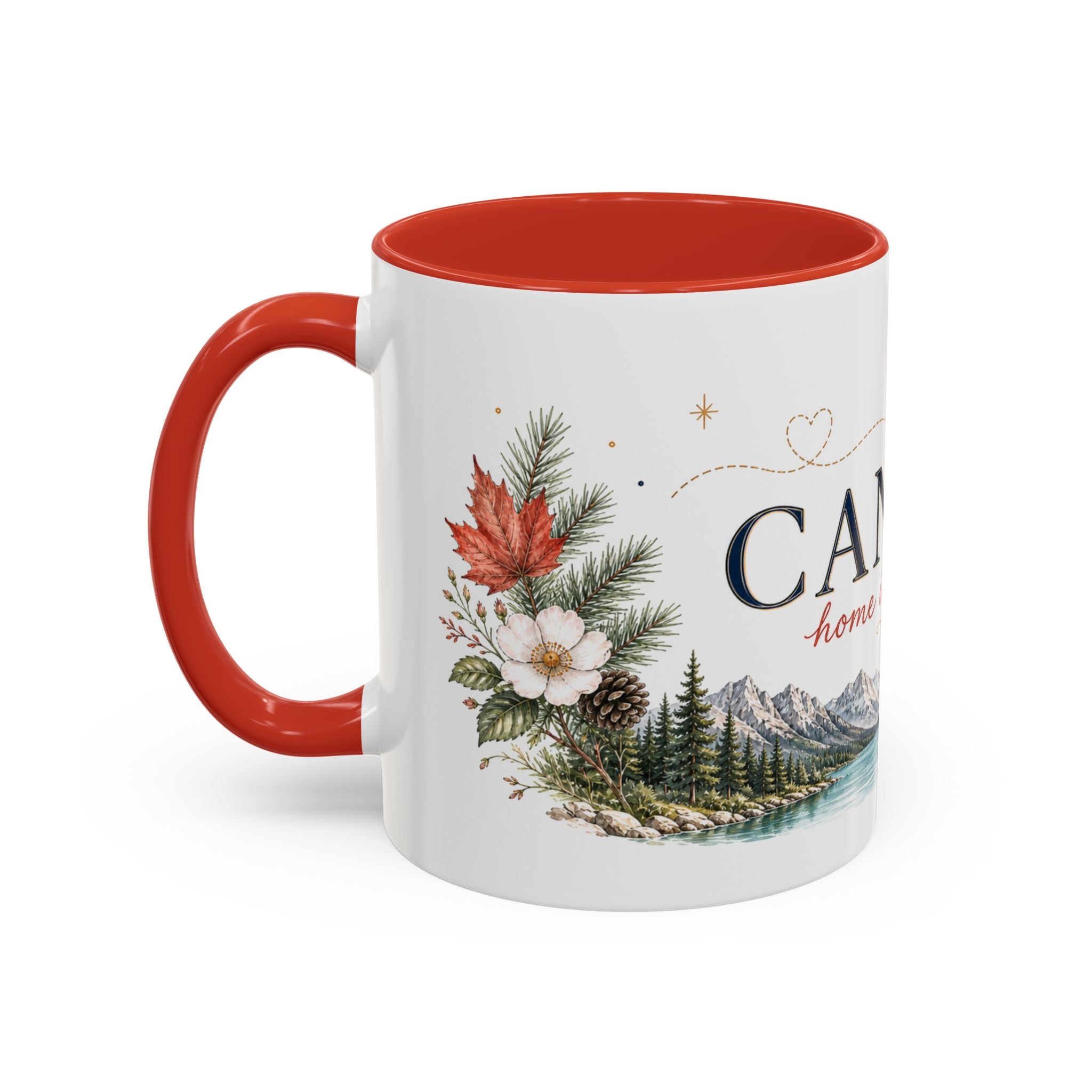 Canada Home Country Mug | Moving Away Gift | Long Distance Friendship | 11 oz 15 oz Accent Mug