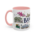 Bangalore Coffee Mug | India Souvenir Travel Gift | Accent Color Ceramic 11oz 15oz