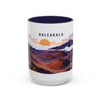 Haleakala National Park Coffee Mug | Solid Color Block Park Souvenir | 11oz 15oz Accent Mug