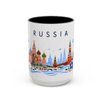 Russia Coffee Mug | Travel Souvenir Accent Mug | Place Gift Ceramic Cup 11oz 15oz