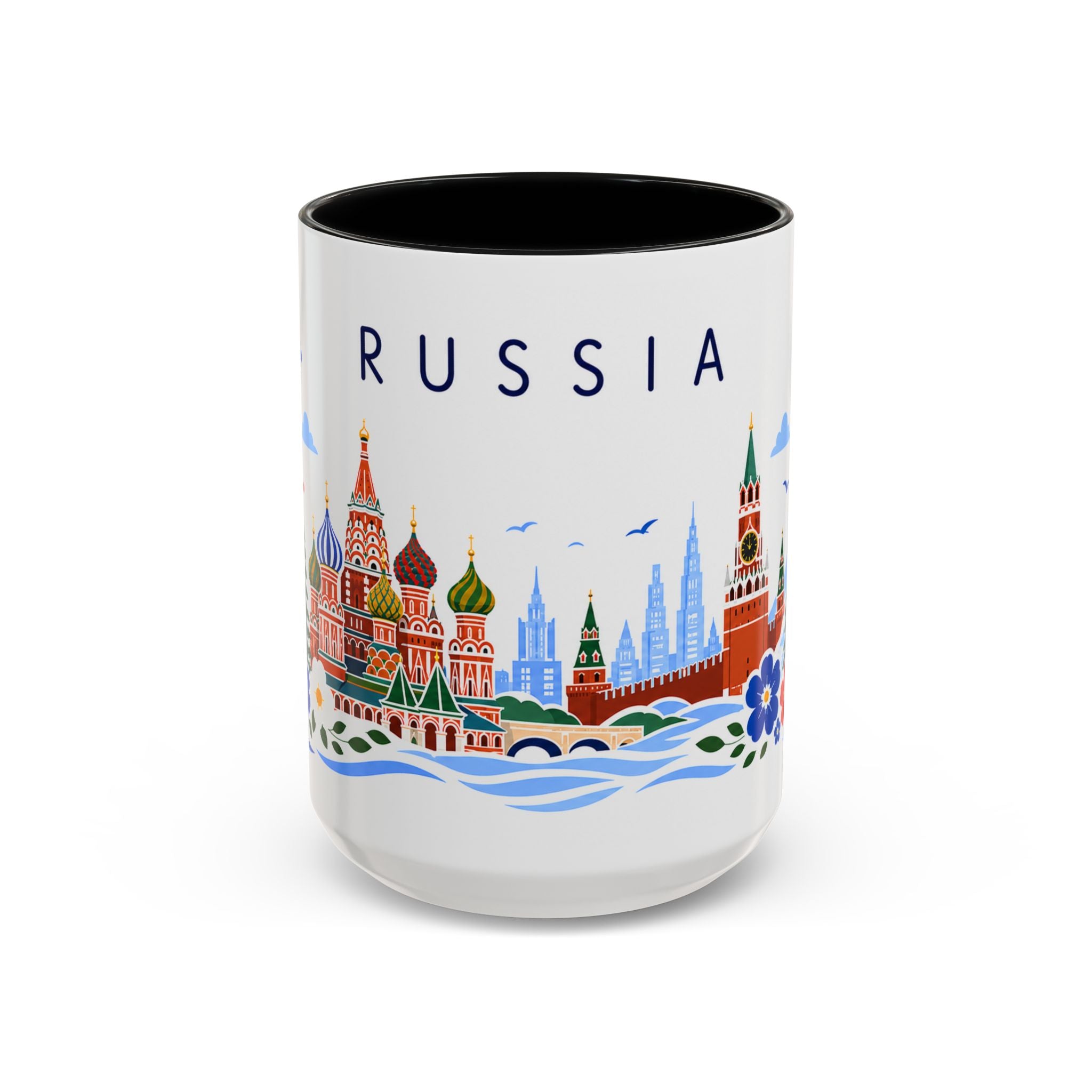 Russia Coffee Mug | Travel Souvenir Accent Mug | Place Gift Ceramic Cup 11oz 15oz