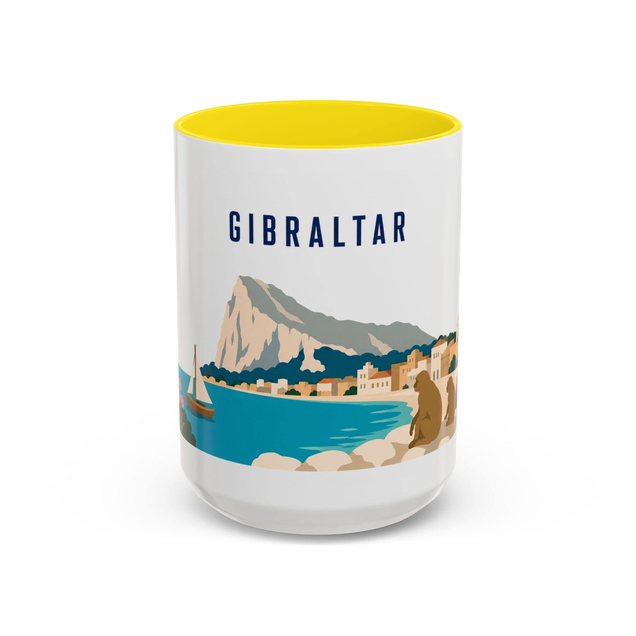 Gibraltar Coffee Mug | Travel Souvenir Accent Mug | Country Gift Ceramic Cup 11oz 15oz