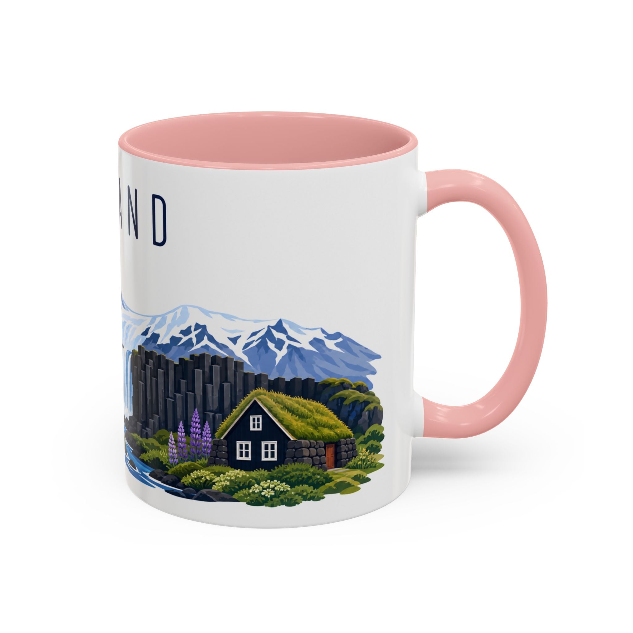 Iceland Coffee Mug | Travel Souvenir Accent Mug | Country Gift Ceramic Cup 11oz 15oz