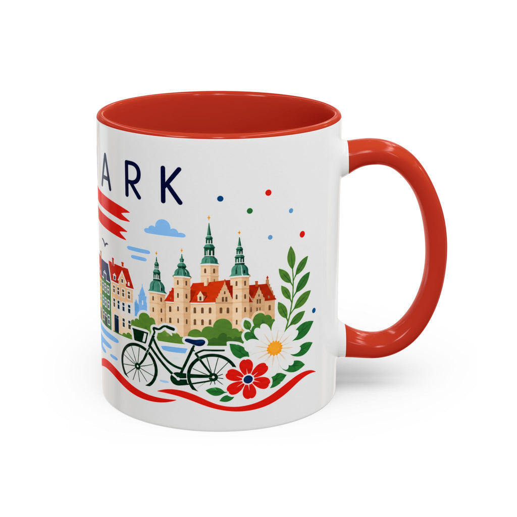 Denmark Coffee Mug | Travel Souvenir Accent Mug | Country Gift Ceramic Cup 11oz 15oz