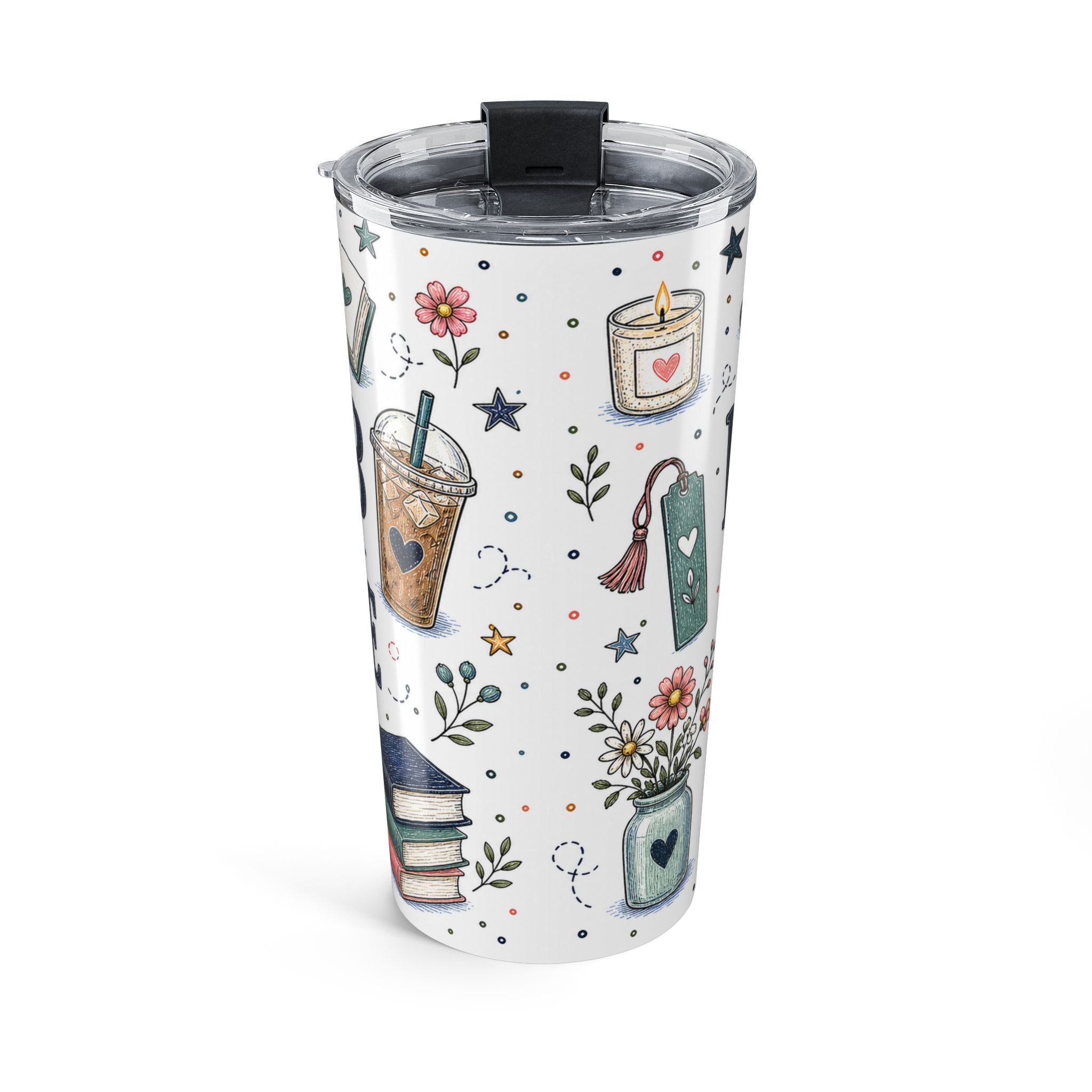 Book Club and Iced Coffee 20oz Tumbler | Book Lover Gift | Insulated Stainless Steel Travel Cup