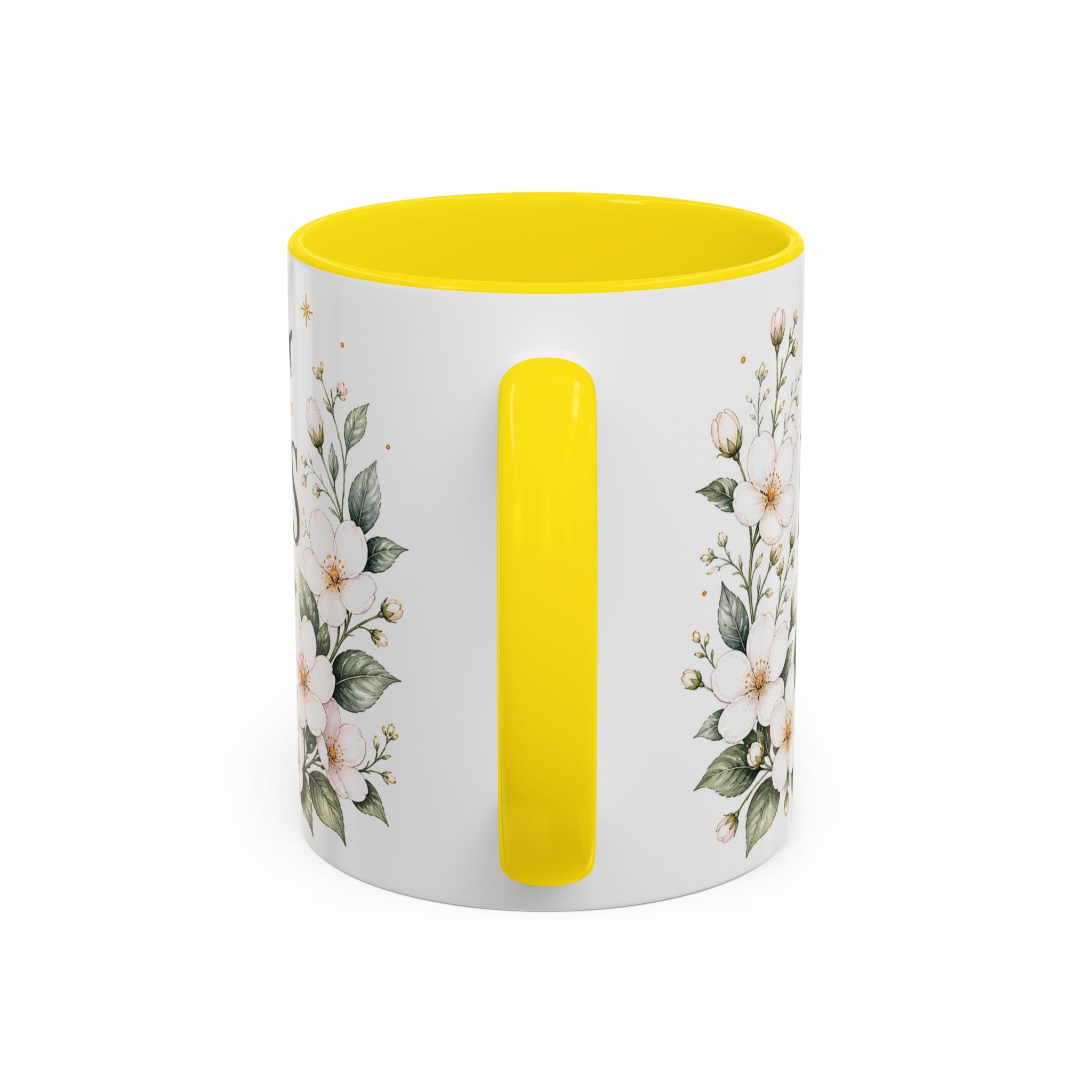 Massachusetts State Map Mug | Coastal Scene, Botanical Accents (11oz, 15oz)