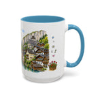 Hallstatt Illustrated Travel Mug | Austria Souvenir Accent Coffee Mug | 11oz 15oz Ceramic Cup