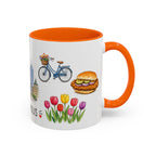 Indianapolis Illustrated Travel Mug | City Souvenir Accent Coffee Mug | 11oz 15oz Ceramic Cup