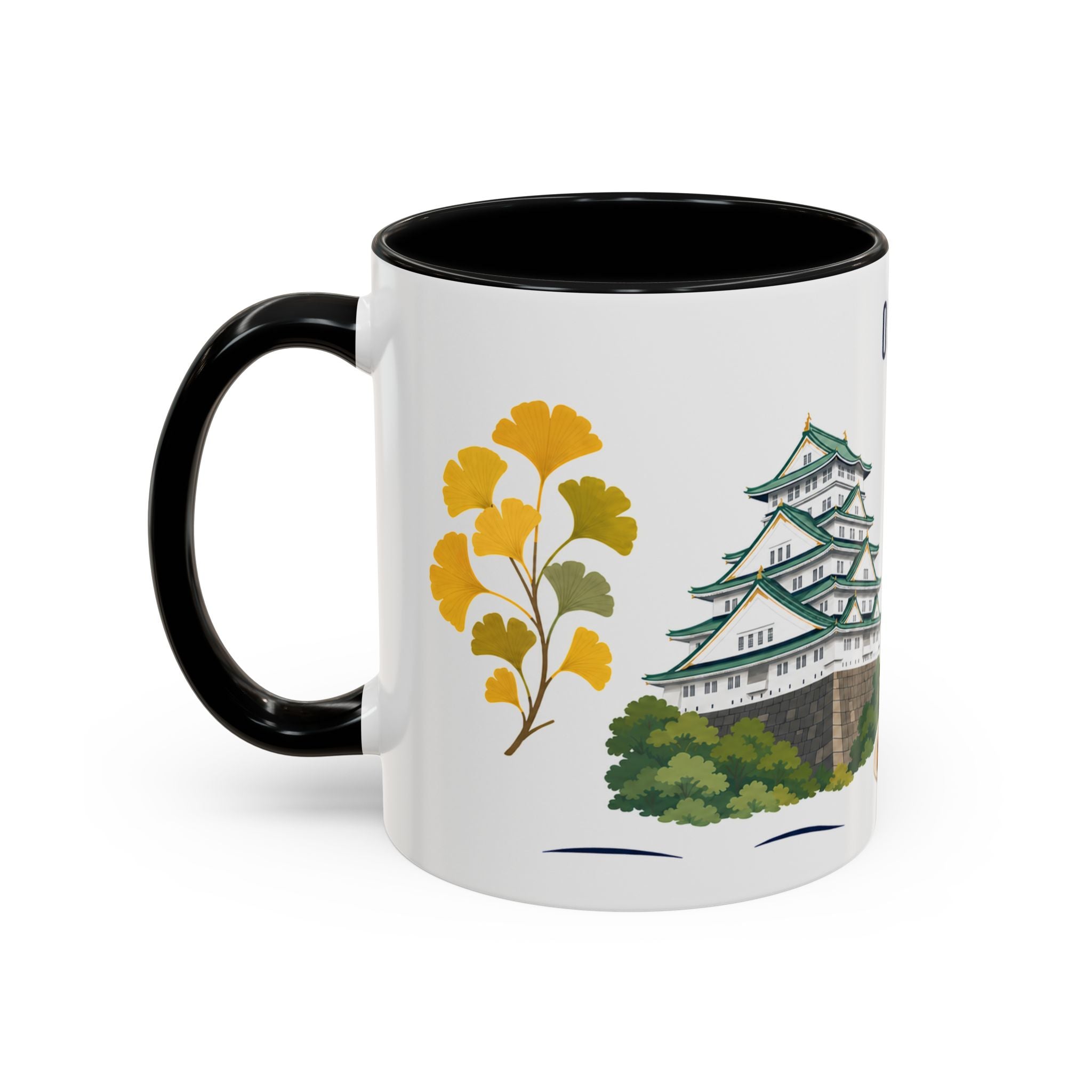 Osaka Coffee Mug | Japan Travel Souvenir | Porcelain Decal City Gift | 11oz 15oz Accent Mug