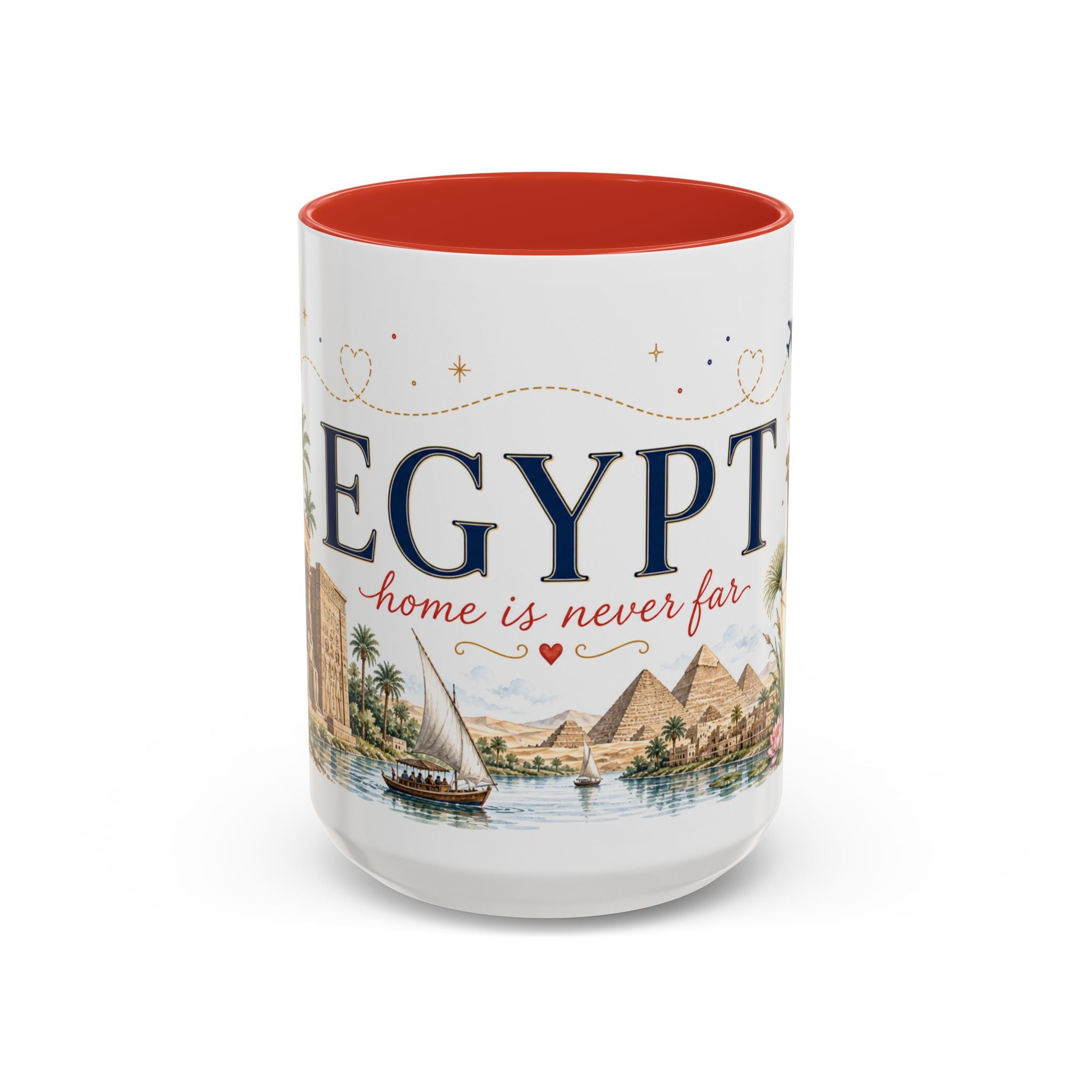 Egypt Home Country Mug | Moving Away Gift | Long Distance Friendship | 11 oz 15 oz Accent Mug