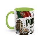 Portugal Soccer Coffee Mug | World Cup Fan Gift | Accent Color Ceramic 11oz 15oz Match Day Cup