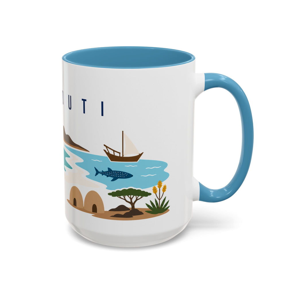 Djibouti Coffee Mug | Travel Souvenir Accent Mug | Country Gift Ceramic Cup 11oz 15oz