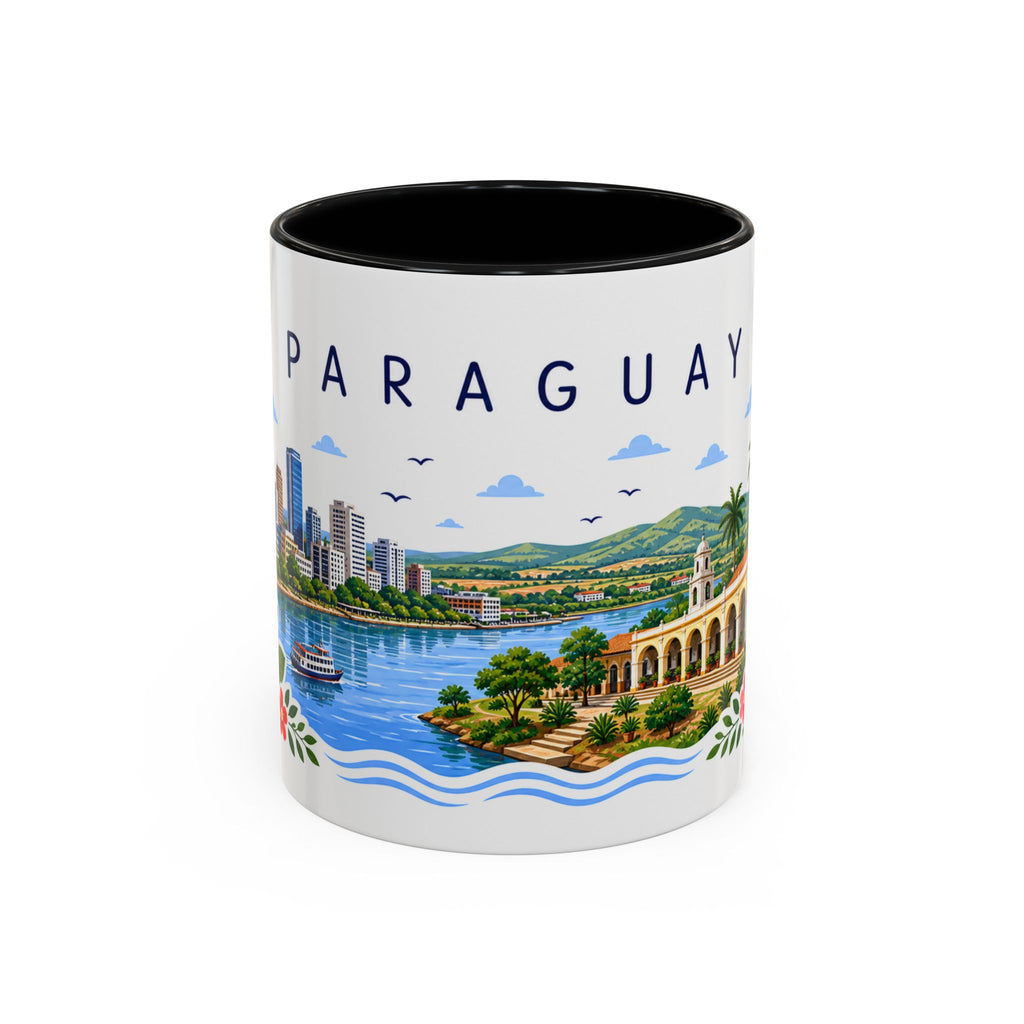 Paraguay Coffee Mug | Travel Souvenir Accent Mug | Place Gift Ceramic Cup 11oz 15oz