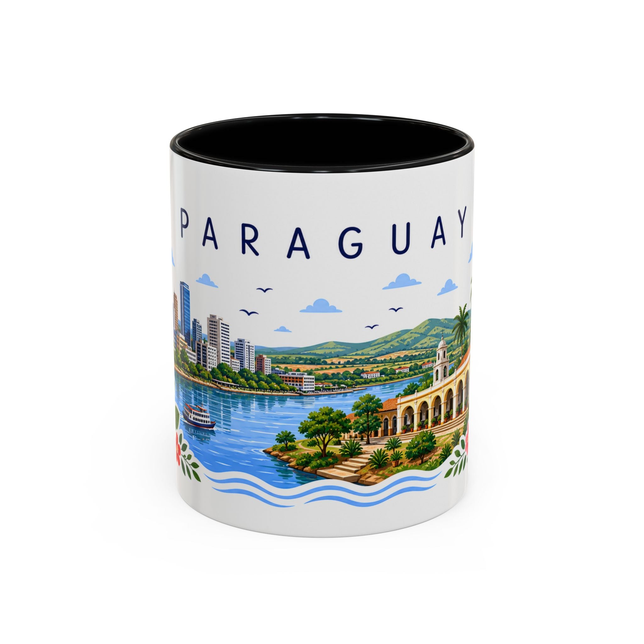 Paraguay Coffee Mug | Travel Souvenir Accent Mug | Place Gift Ceramic Cup 11oz 15oz