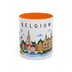 Belgium Coffee Mug | Travel Souvenir Accent Mug | Place Gift Ceramic Cup 11oz 15oz