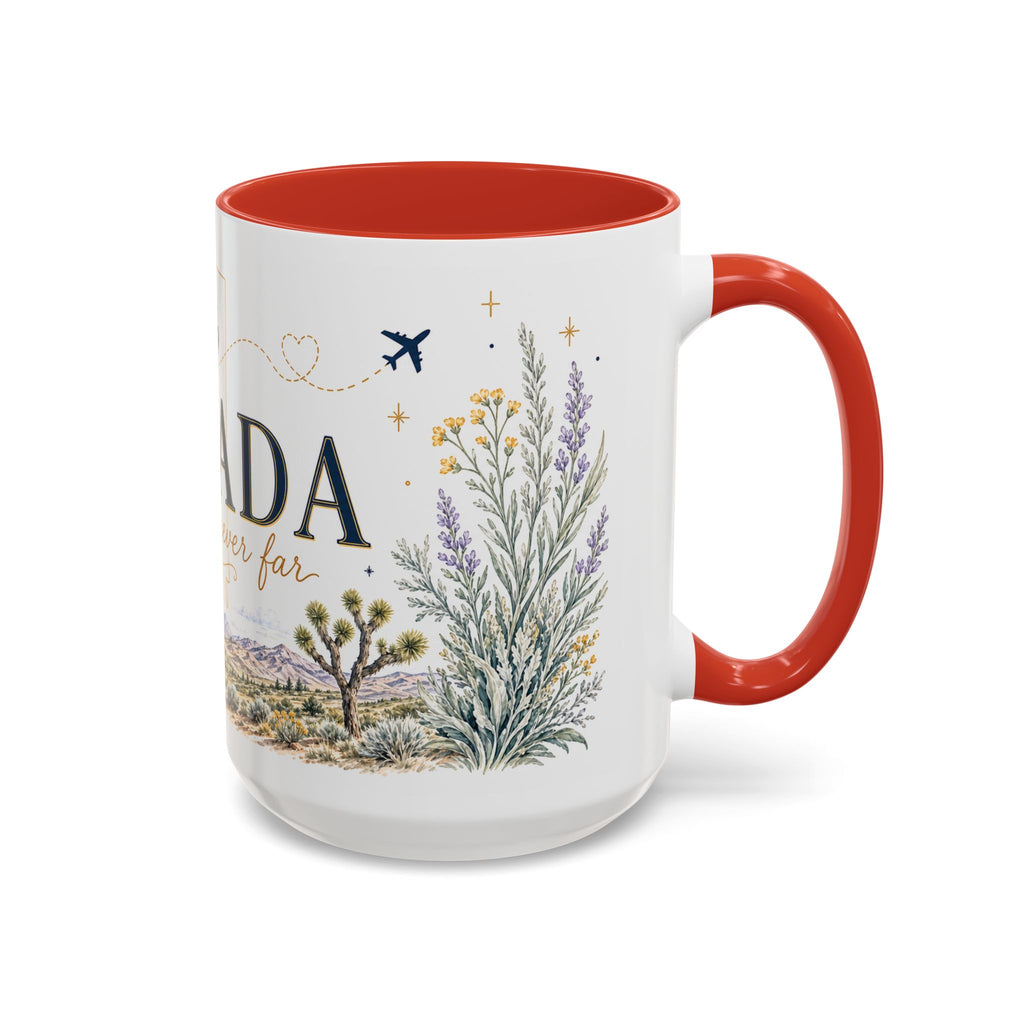 Nevada Home State Mug | Moving Away, Long Distance Friendship Gift | 11oz 15oz Accent Mug