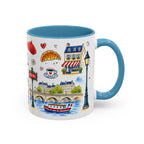 Paris Travel Mug | European City Souvenir Accent Coffee Mug | 11oz 15oz Ceramic Cup