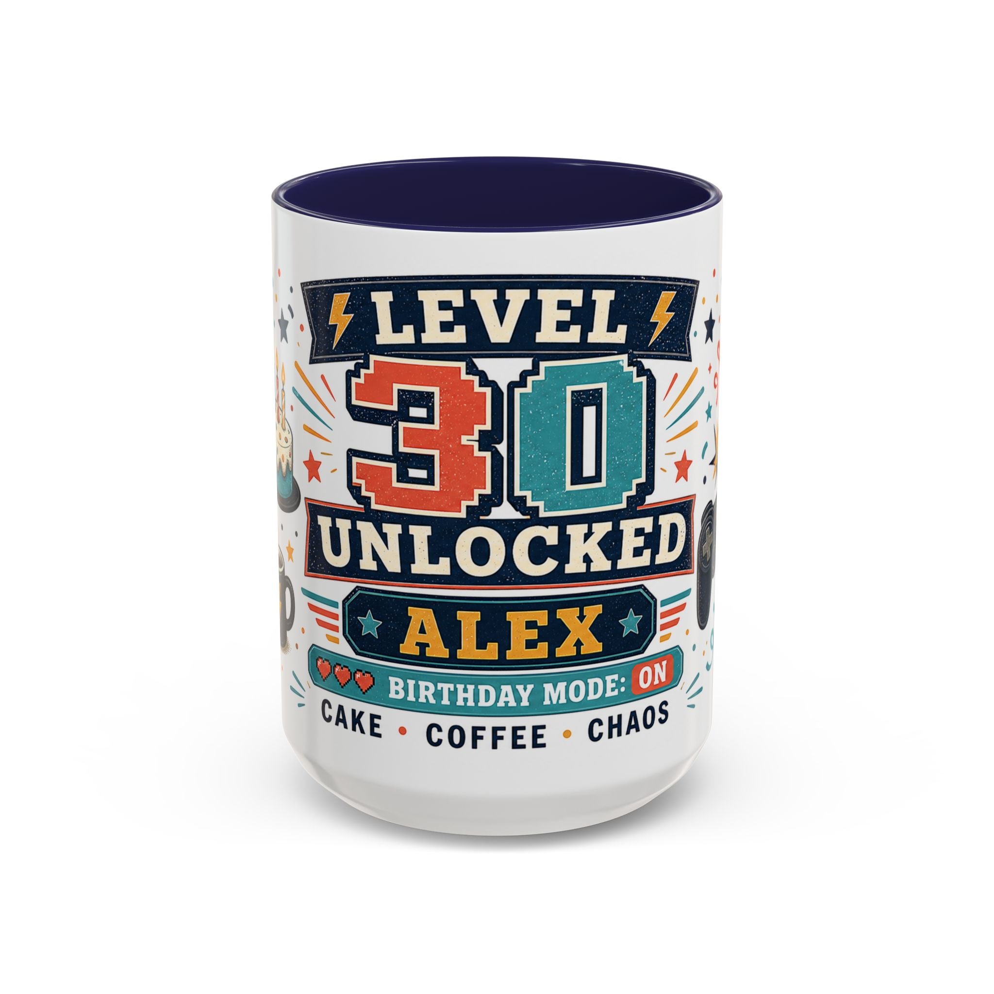 Custom Gamer Birthday Mug | Level Unlocked Name Age Coffee Cup