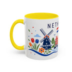 Netherlands Coffee Mug | Travel Souvenir Accent Mug | Country Gift Ceramic Cup 11oz 15oz
