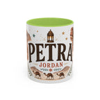 Petra Coffee Mug | Travel Destination Souvenir Gift | Accent Color Ceramic 11oz 15oz