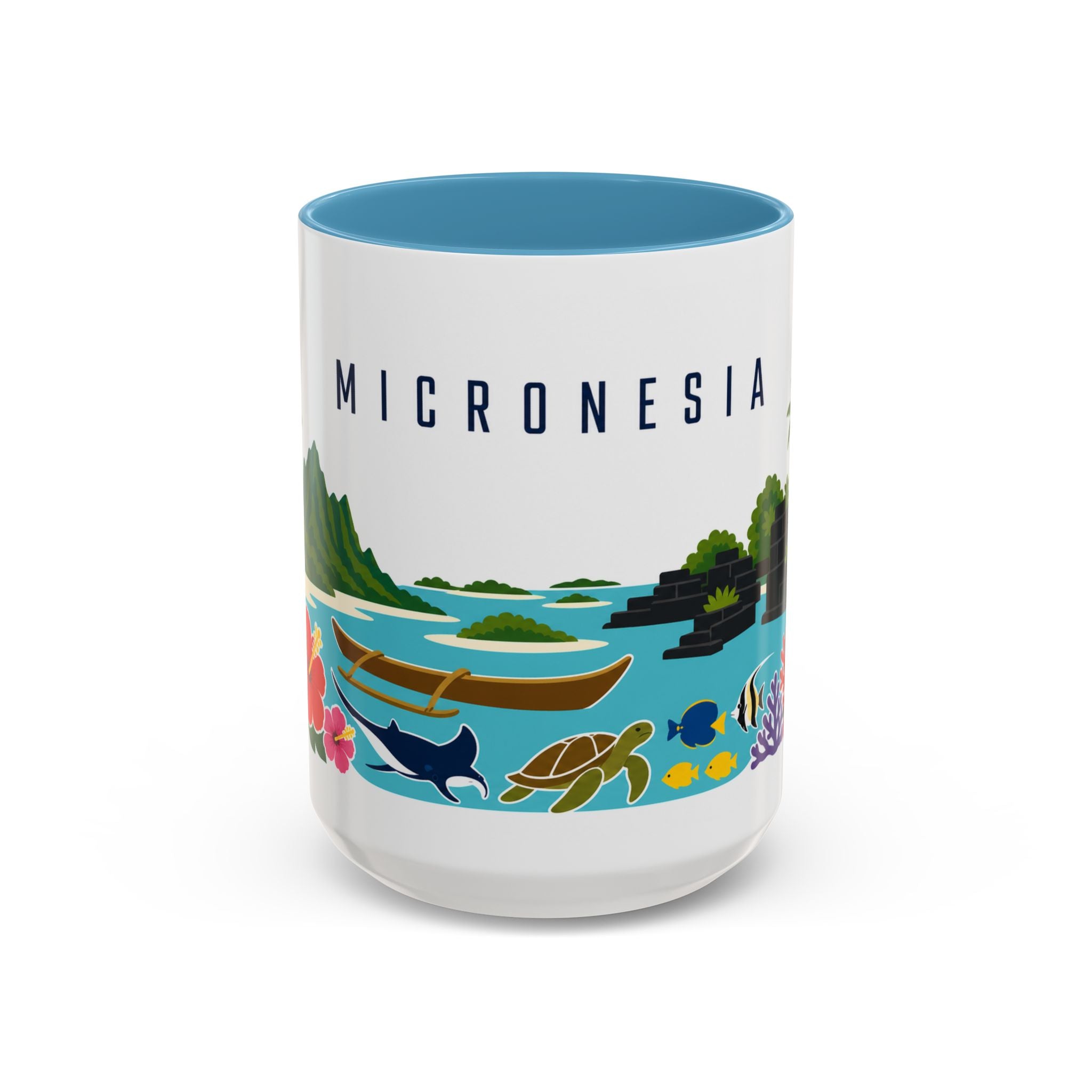 Micronesia Coffee Mug | Travel Souvenir Accent Mug | Country Gift Ceramic Cup 11oz 15oz
