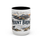 Mount Bromo Mug, Indonesia Travel Souvenir, Bucket List Gift, Accent Ceramic Coffee Mug 11oz 15oz