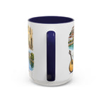 Coimbra Illustrated Travel Mug | City Souvenir Accent Coffee Mug | 11oz 15oz Ceramic Cup