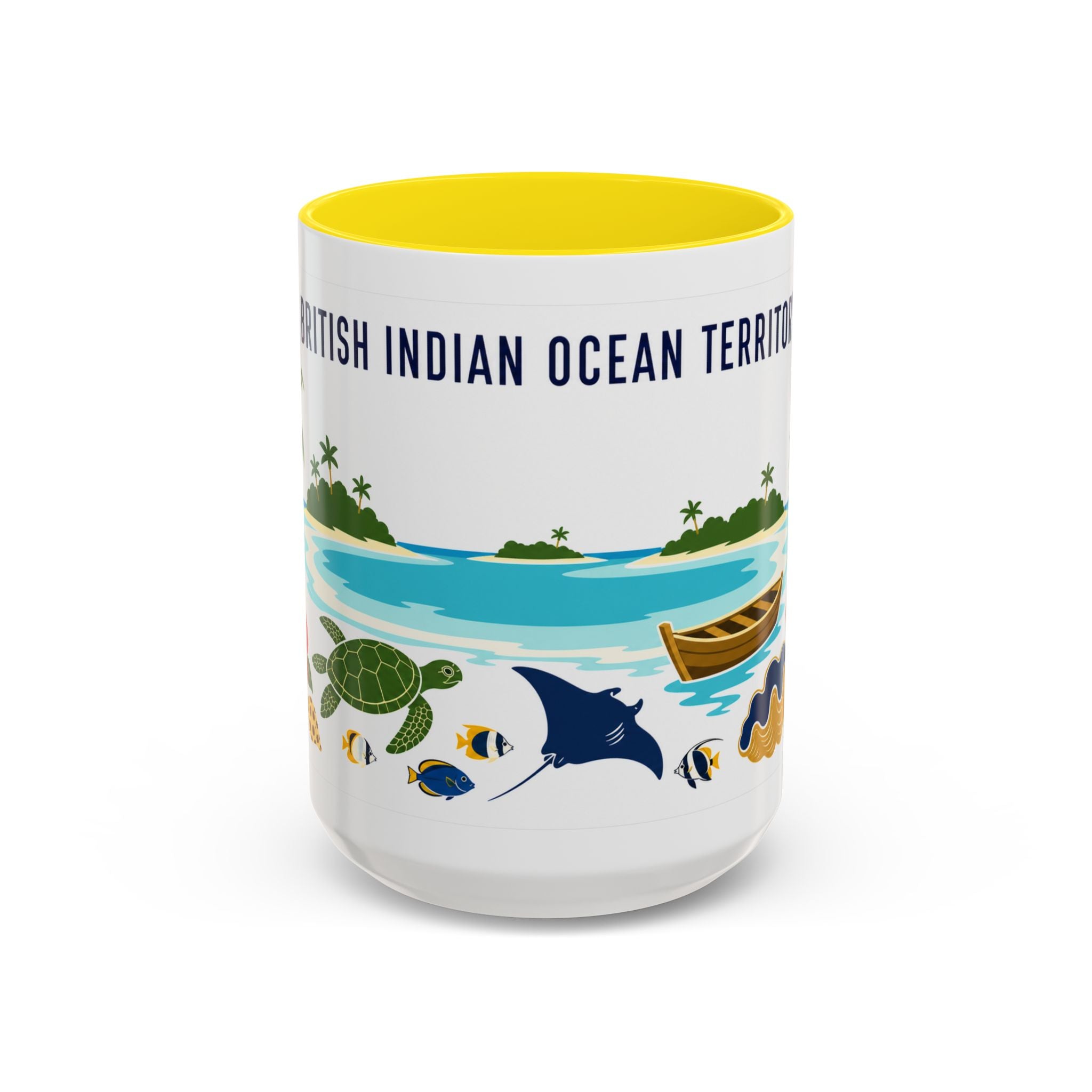 British Indian Ocean Territory Coffee Mug | Travel Souvenir Accent Mug | Country Gift Ceramic Cup 11oz 15oz