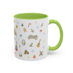 Barcelona Christmas Mug | Watercolor City Souvenir, Ceramic Coffee Cup (11oz/15oz)