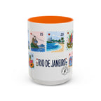 Rio de Janeiro Coffee Mug | Postage Stamp Collage Mug | Travel Souvenir Accent Cup 11oz 15oz