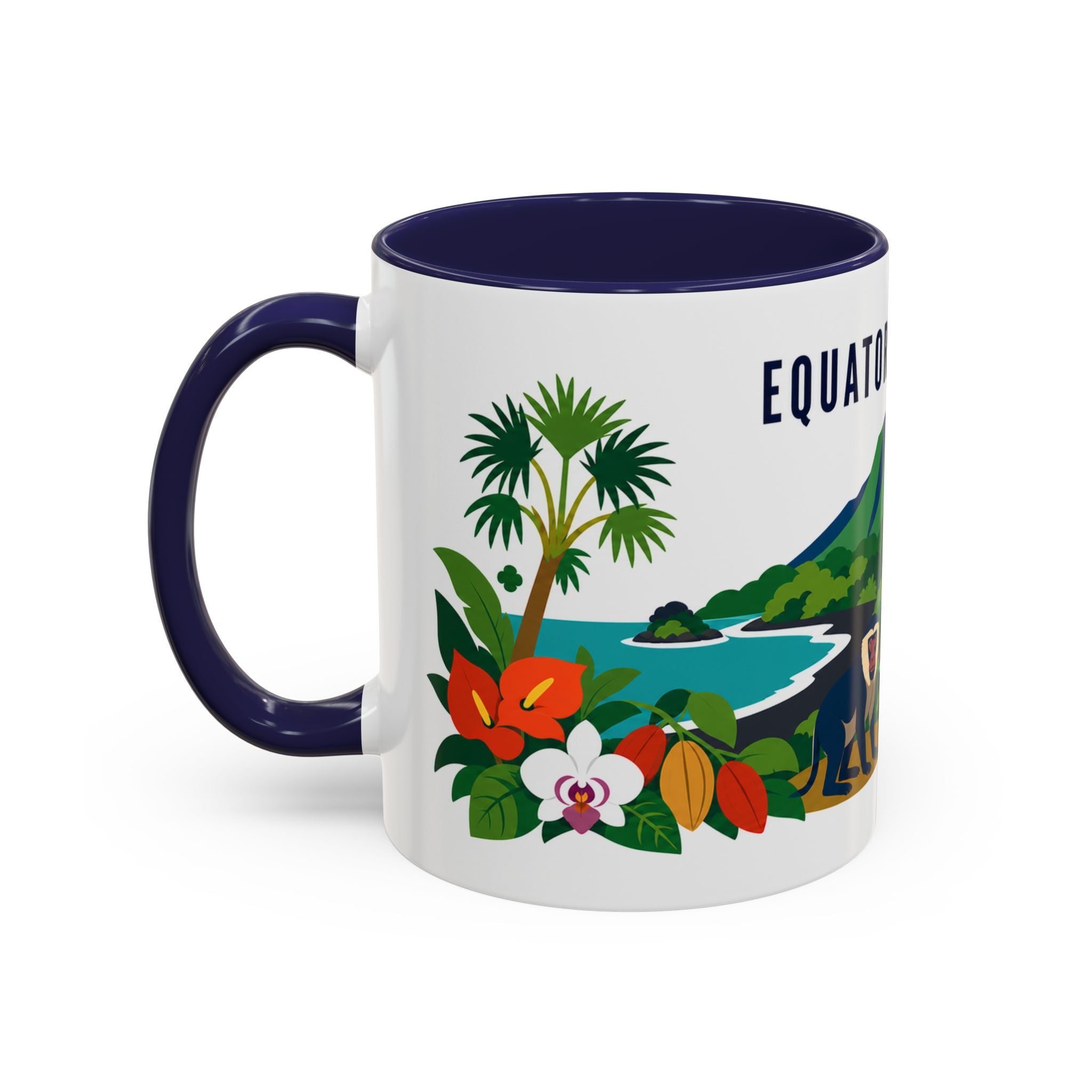 Equatorial Guinea Coffee Mug | Travel Souvenir Accent Mug | Country Gift Ceramic Cup 11oz 15oz