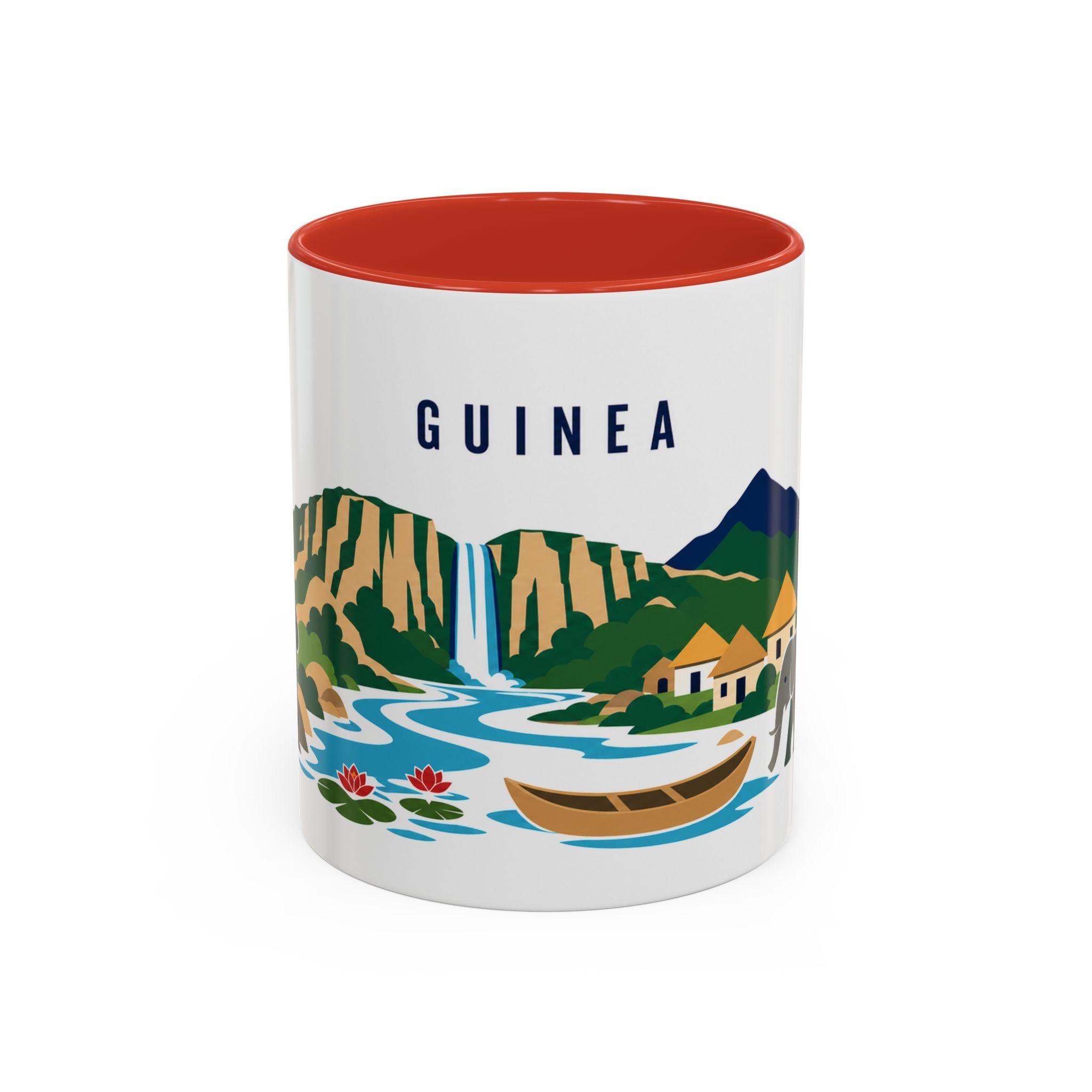 Guinea Coffee Mug | Travel Souvenir Accent Mug | Country Gift Ceramic Cup 11oz 15oz