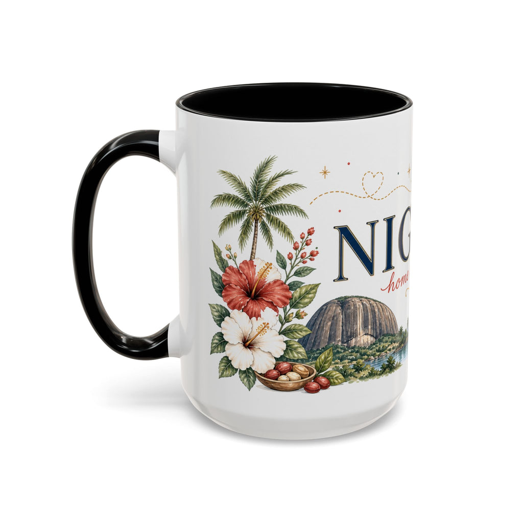 Nigeria Home Country Mug | Moving Away Gift | Long Distance Friendship | 11 oz 15 oz Accent Mug