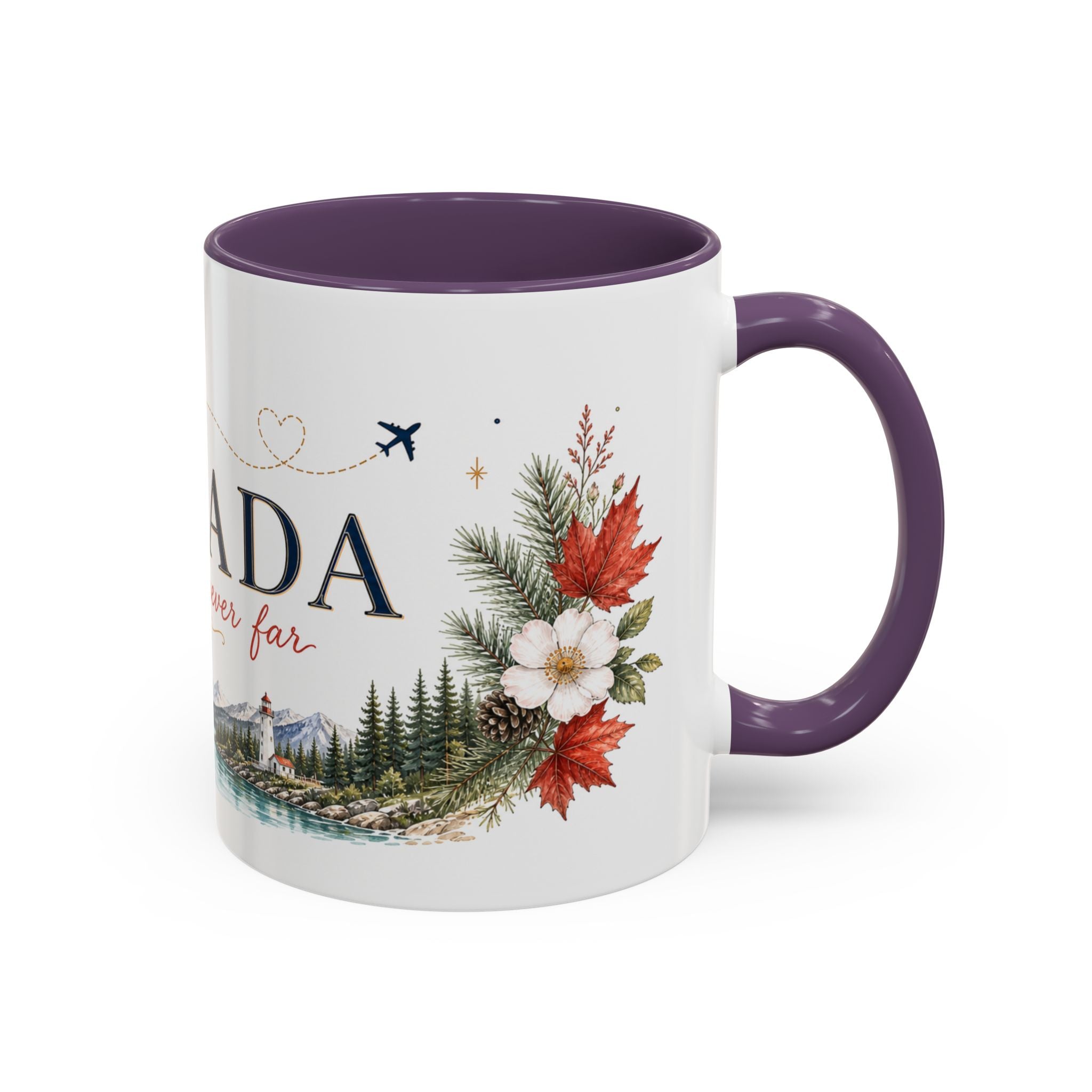Canada Home Country Mug | Moving Away Gift | Long Distance Friendship | 11 oz 15 oz Accent Mug