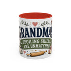 Grandma's Spoiling Skills Are Unmatched Coffee Mug | Funny Gift From Grandkids | Accent Ceramic 11oz 15oz