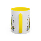 Bibury Illustrated Travel Mug | England Souvenir Accent Coffee Mug | 11oz 15oz Ceramic Cup