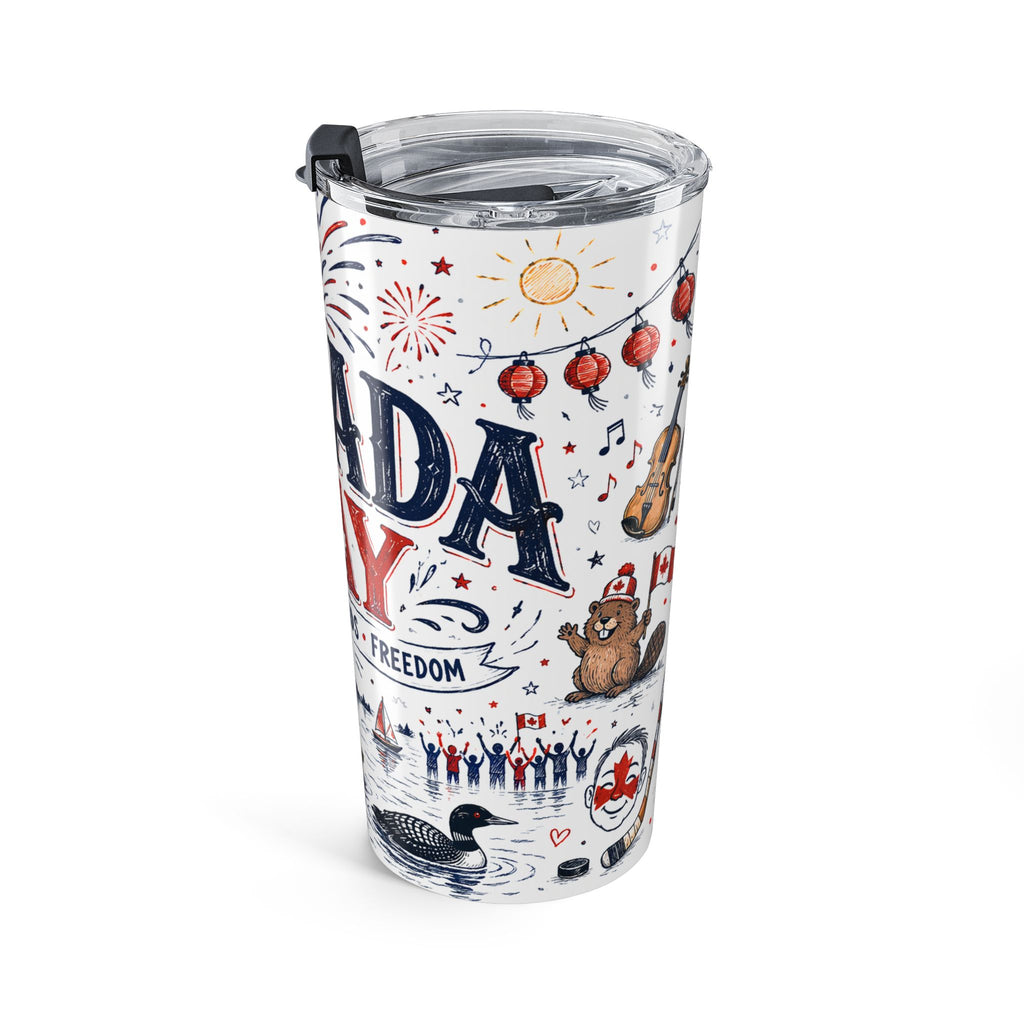 Canada Day 20oz Tumbler | Canadian Pride Gift | Insulated Stainless Steel Travel Cup