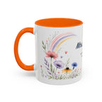 Personalized Kindergarten Teacher Mug | Custom Name Wildflower Rainbow Cup | Back to School Gift