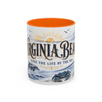 Virginia Beach Coffee Mug | United States Travel Souvenir | Vintage Illustrated City Gift | 11 oz 15 oz Accent Mug