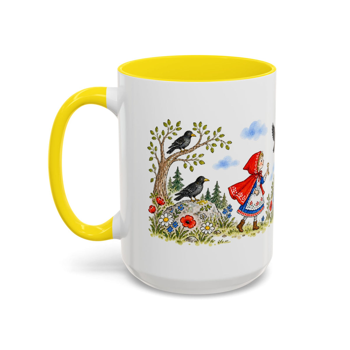 The Seven Ravens Mug | Storybook Fairy Tale Accent Coffee Mug | EveryLegend