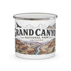 Grand Canyon National Park Vintage Enamel Camping Mug | 12oz National Park Hiking Gift