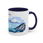 Glacier Bay National Park Coffee Mug | Solid Color Block Park Souvenir | 11oz 15oz Accent Mug